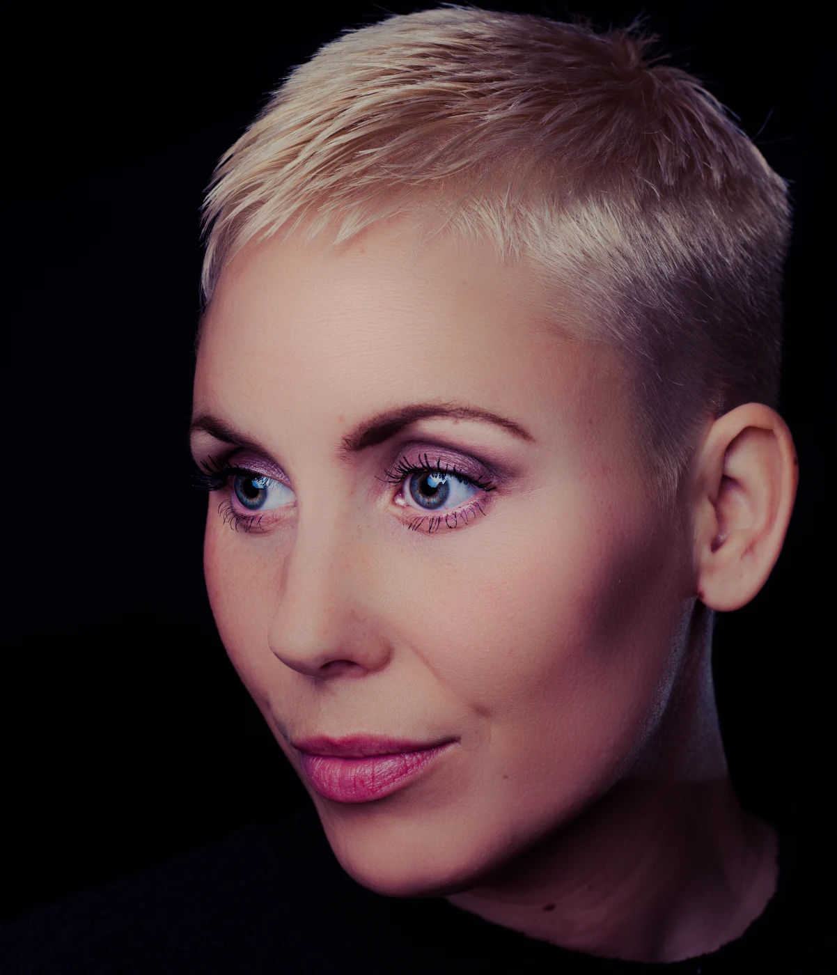 Studio portrait, Apply all at default settings — after